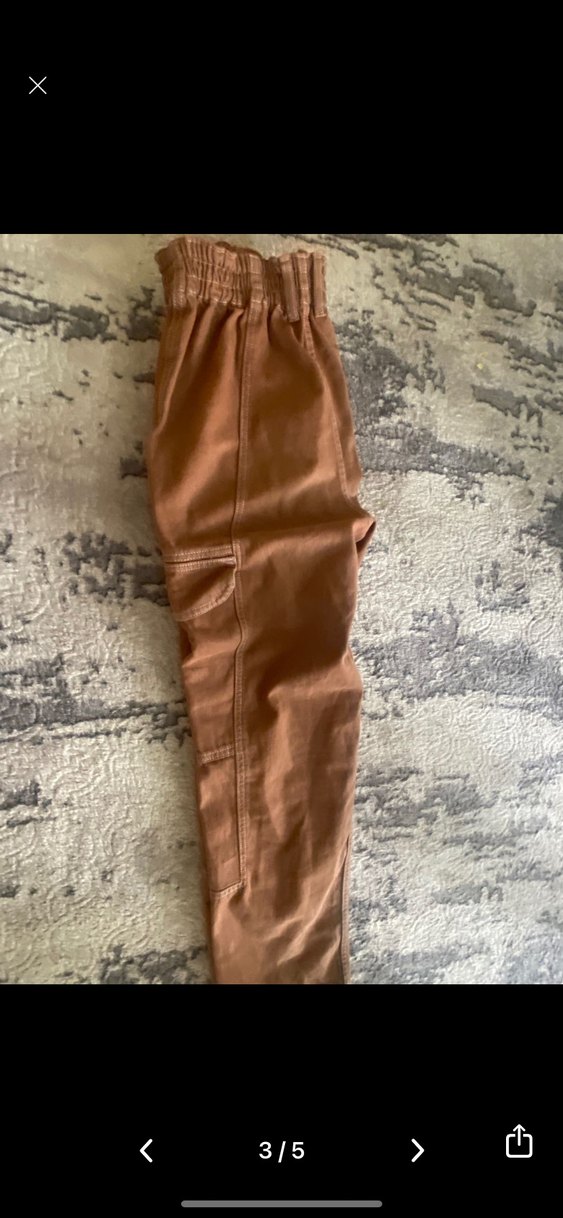 Kahverengi skate jeans  pantolon - Görsel 3