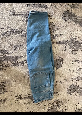 Kadın Mavi jeans bol paca - Görsel 3