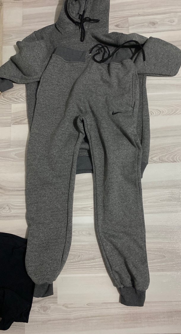 Gri Kapüşonlu Erkek Sweatshirt - Görsel 3