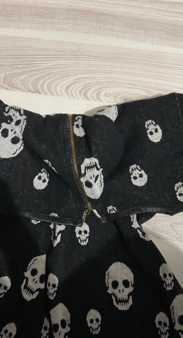 Gri Kuru Kafalı Uzun Kollu  Bluz - Görsel 2