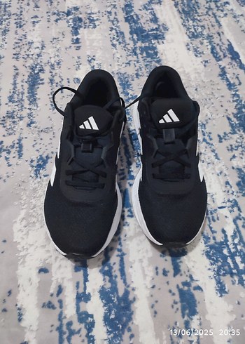 Adidas Erkek Siyah-Beyaz Spor Ayakkabı - Görsel 4