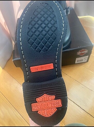 36 Beden siyah Renk Harley Davidson Laconia Siyah Deri Bot