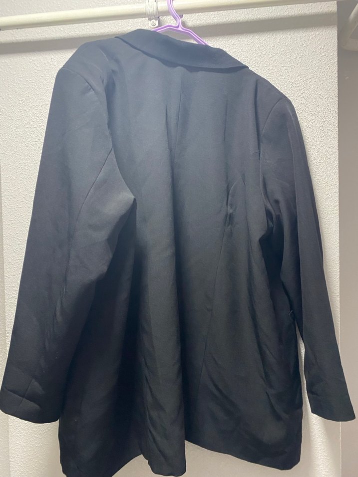 Düğmeli Siyah Kadın Ceket - Görsel 3