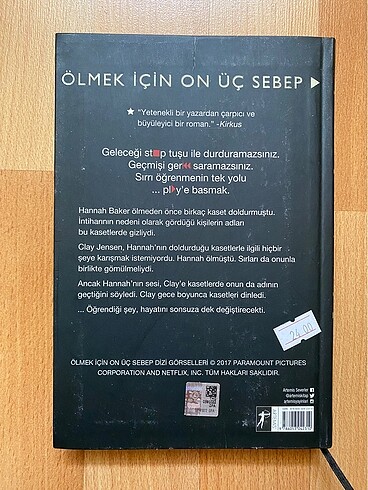 Ölmek için on üç sebep- Jay Asher (ciltli)