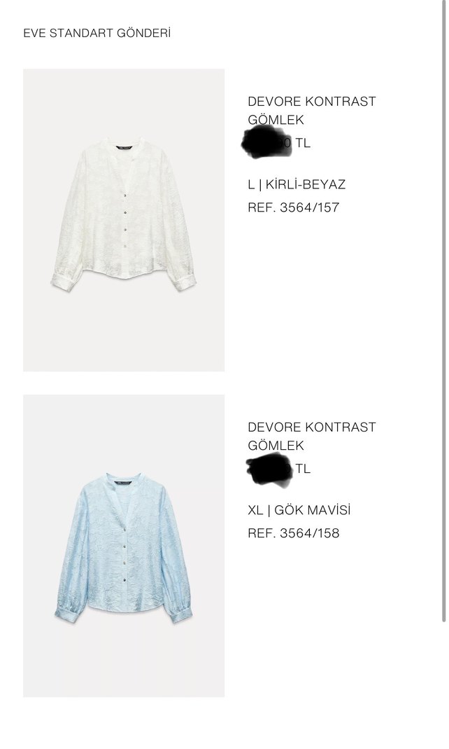 Zara Düğmeli V Yaka Uzun Kollu Keten Gömlek - Görsel 5