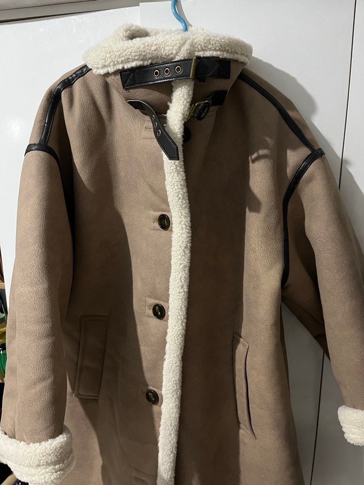 Zara Kahverengi Süet Kadın Ceket - Görsel 2