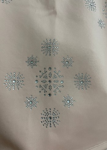 Defacto Buse terim koleksiyonu toz Pembe İşlemeli Mini Etek - Görsel 2