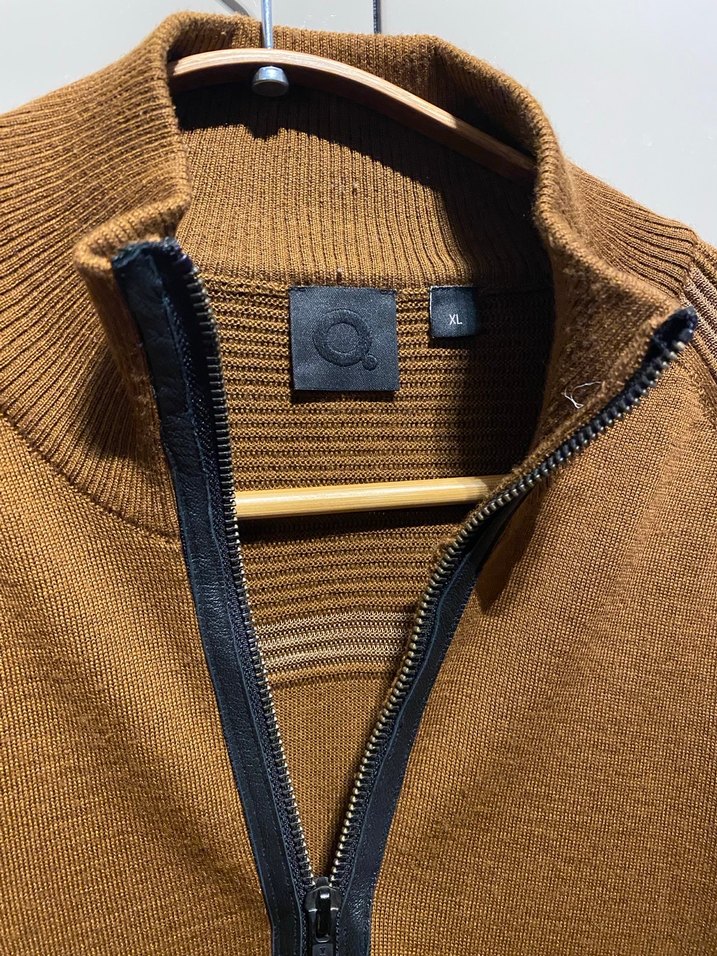 Erkek Kahverengi Fermuarlı Que Kazak - Görsel 2