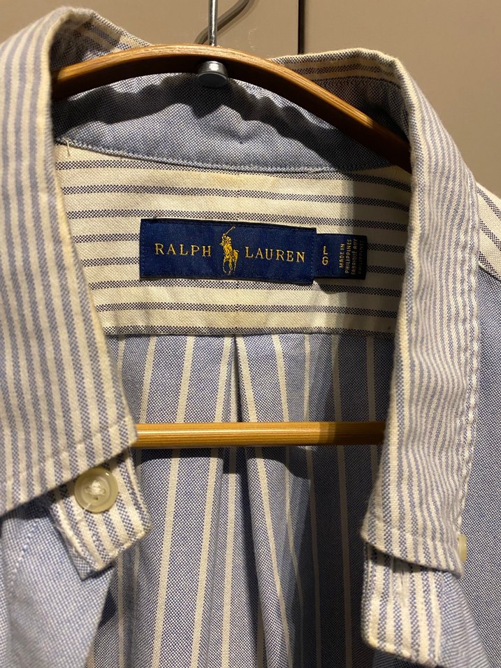 Erkek Mavi Denim Ralph Lauren Gömlek - Görsel 2