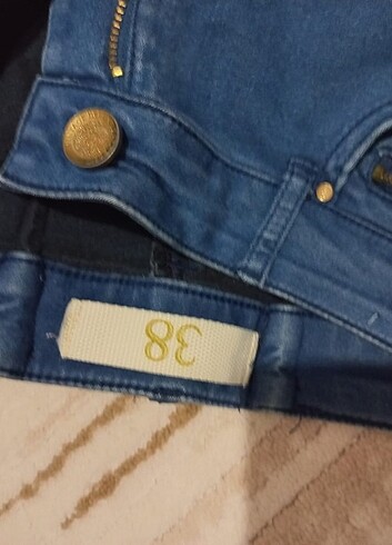 38 Beden Mavi renk kot pantolon