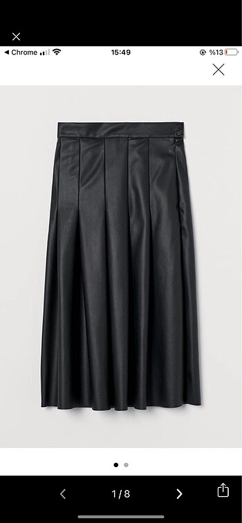 H&M deri etek