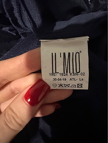 Lacivert Şifon Abiye Elbise - Görsel 5