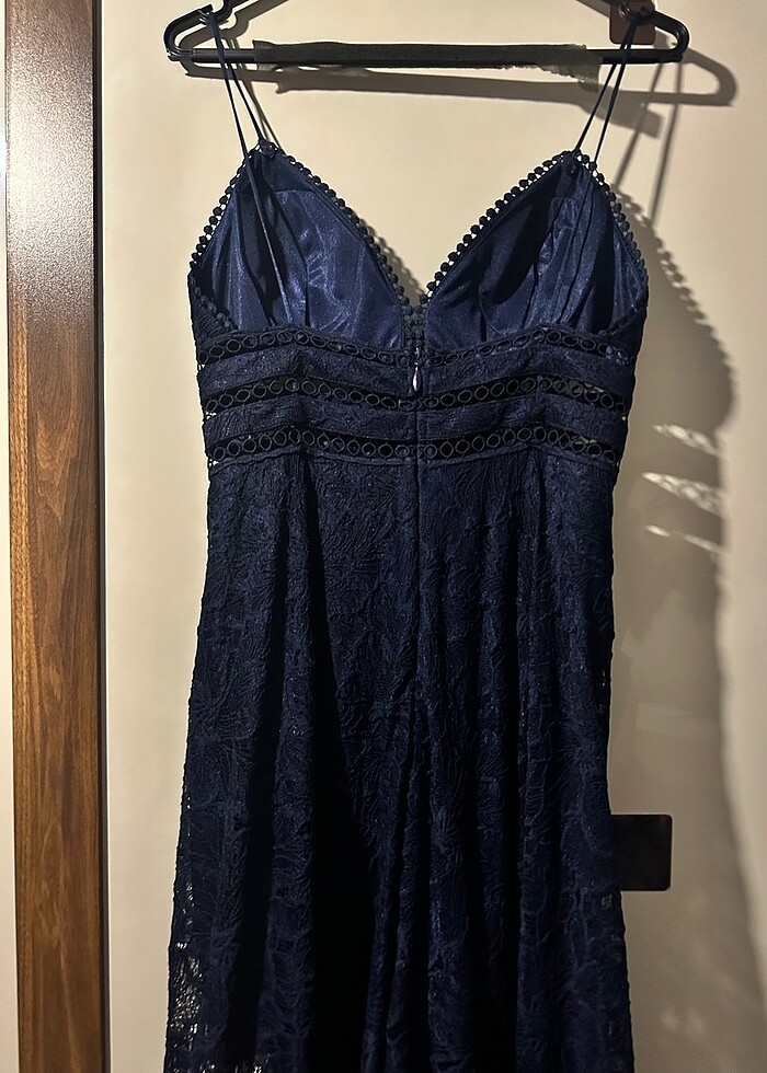 Dantel abiye elbise - Görsel 5