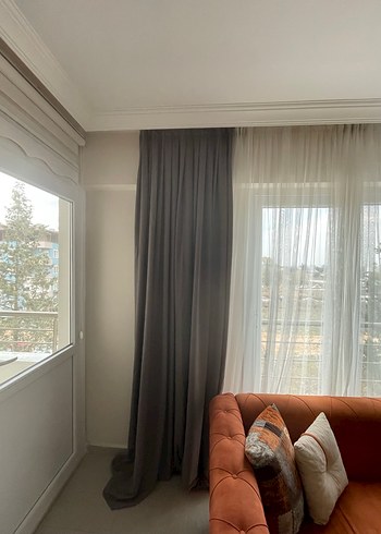 Modern Klasik Gri Perde - Görsel 2