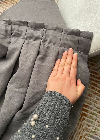 Modern Klasik Gri Perde - Görsel 4