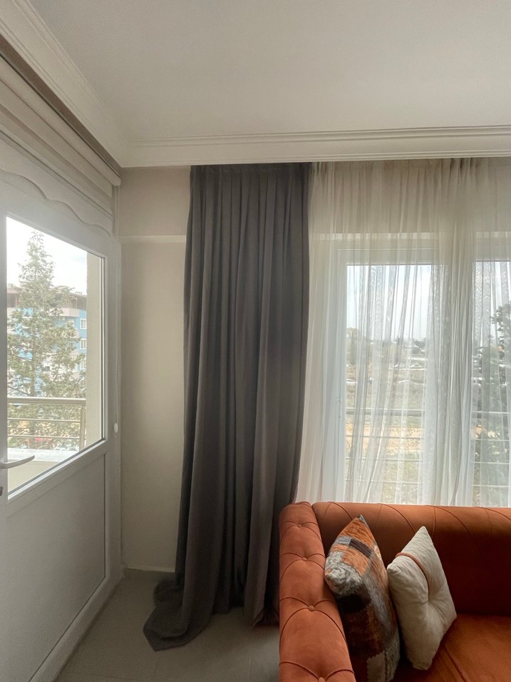 Modern Klasik Gri Perde - Görsel 2