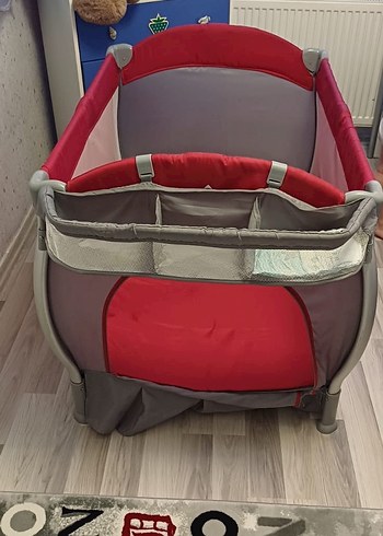 Koyu Kırmızı Oyun Parkı Yatağı - Görsel 3