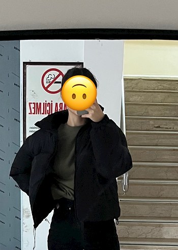 Siyah Şişme Mont