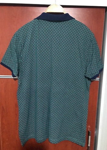 Erkek Koyu Yeşil Baskılı Polo Tişört - Görsel 2