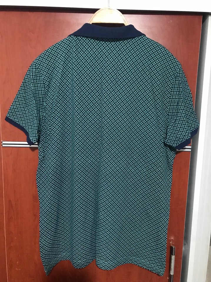 Erkek Koyu Yeşil Baskılı Polo Tişört - Görsel 2