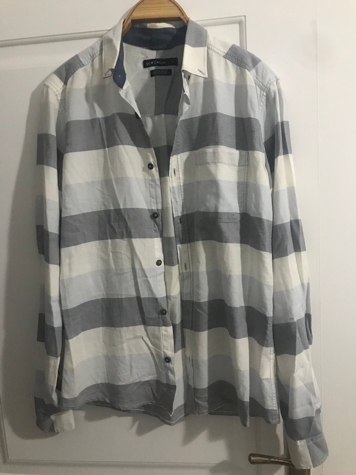 Uzun Kollu Düğmeli Erkek Gömlek - Görsel 3