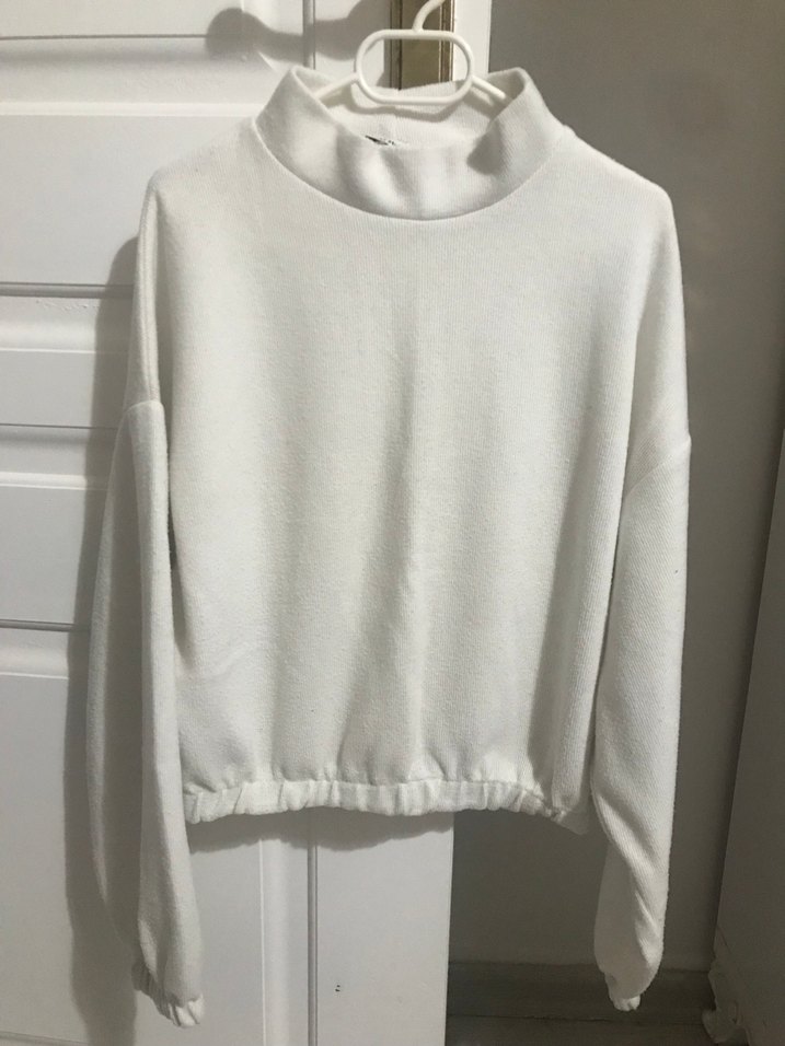 Yüksek Yakalı Kadın Sweatshirt - Görsel 2