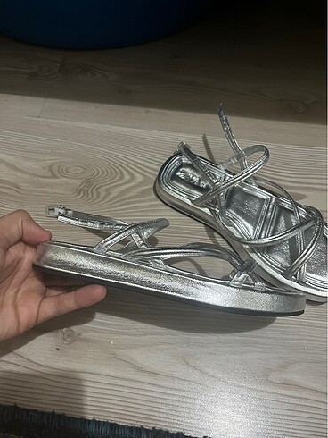 34 Beden gri Renk Gri sandalet