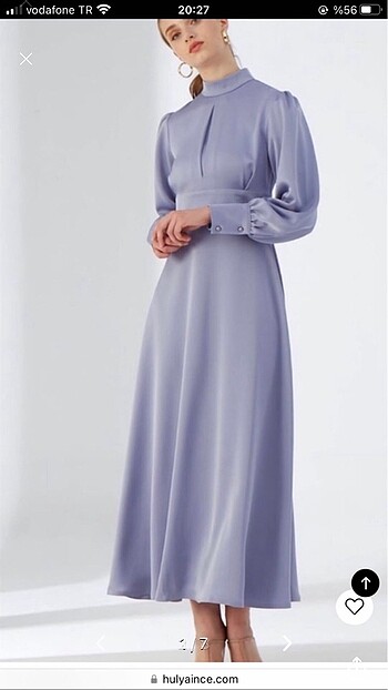 Hülya ince ella dress lila abiye elbise