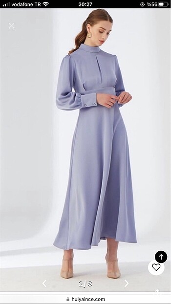 Diğer Hülya ince ella dress lila abiye elbise