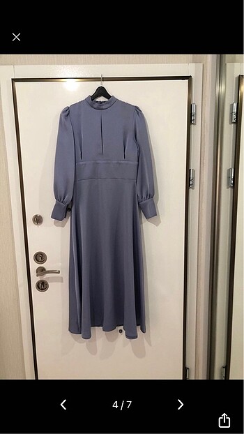 m Beden mor Renk Hülya ince ella dress lila abiye elbise