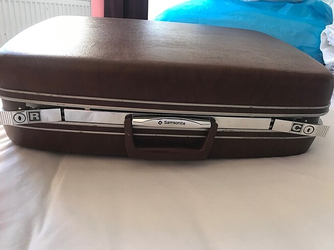  Beden kahverengi Renk Orijinal samsonite antika valiz