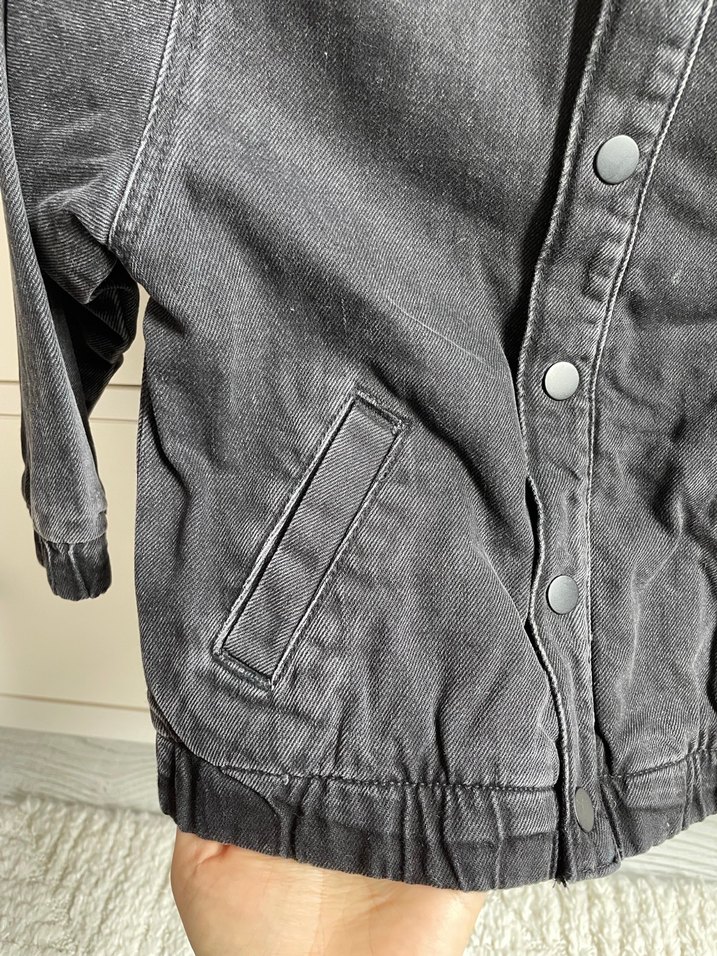 Erkek Çocuk Siyah Denim Ceket - Görsel 5