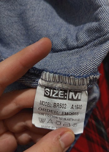 Kadın Mavi Denim Kısa Tulum - Görsel 3