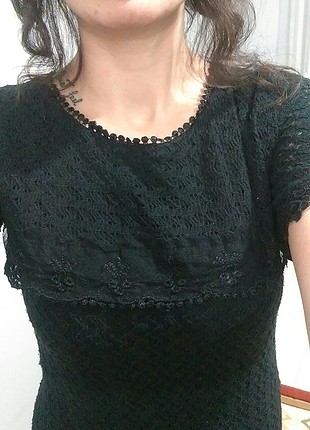 m Beden siyah Renk Mini Kışlık Elbise