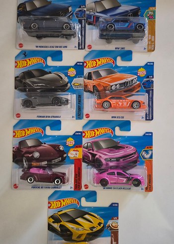  Hot Wheels Ferrarili 7'li LOT