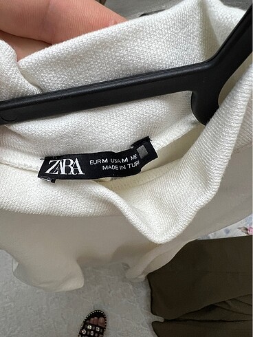 m Beden beyaz Renk Zara MIDI beyaz elbise