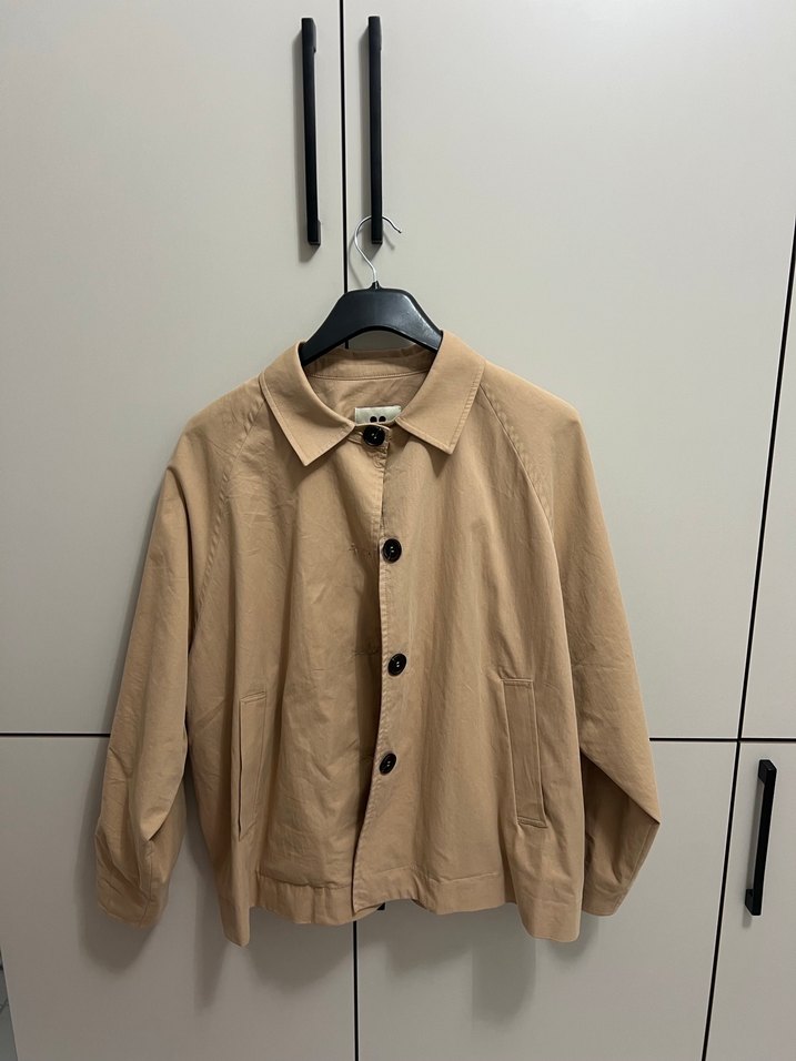 Bej Düğmeli Kadın Ceket - Görsel 3