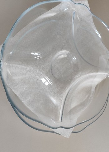 Şeffaf Cam Modern Servis Tabağı - Görsel 2