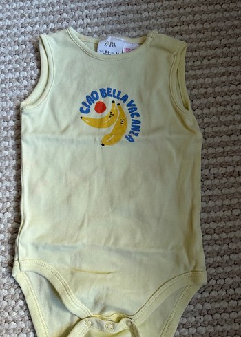 Pamuklu Baskılı Bebek Erkek Askılı Body - Görsel 3