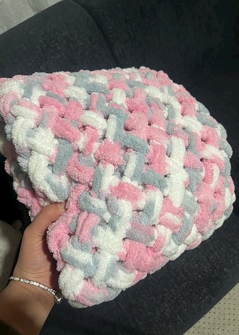 Pastel Renkli Çocuk Örgü Battaniye - Görsel 9