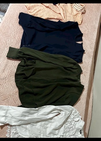 Drapeli Kısa Kollu Bluz TANE 30  - Görsel 2