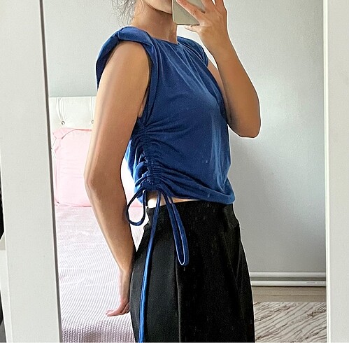 Diğer Saks mavisi bluz