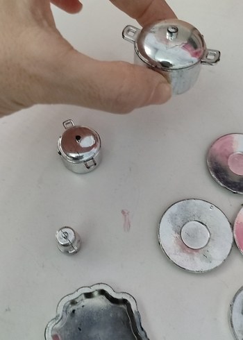 Mini Metal görünümlü Mutfak Aksesuarları Seti - Görsel 3