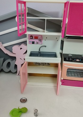 Renkli Pembe Oyuncak Mutfak Seti - Görsel 7