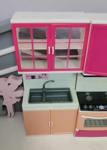 Renkli Pembe Oyuncak Mutfak Seti - Görsel 2