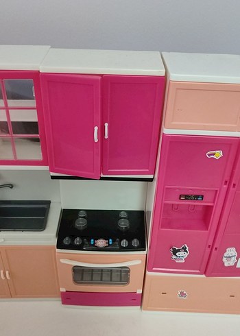 Renkli Pembe Oyuncak Mutfak Seti - Görsel 3