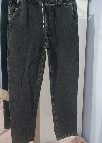 34 Beden Lacacino Kadın Siyah Bol Kesim Jean