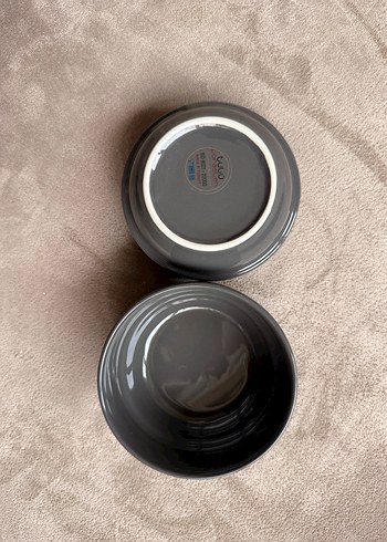 Gri Seramik kase üçlü - Görsel 3