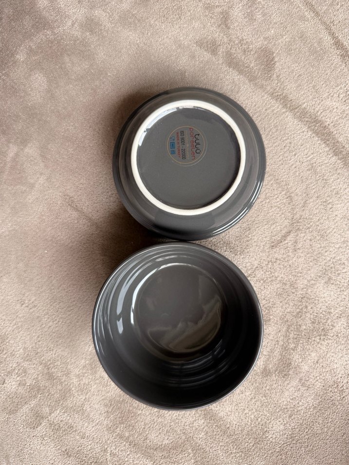 Gri Seramik kase üçlü - Görsel 3