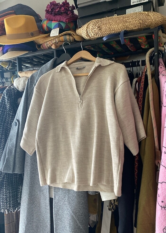 Bej triko - Görsel 2